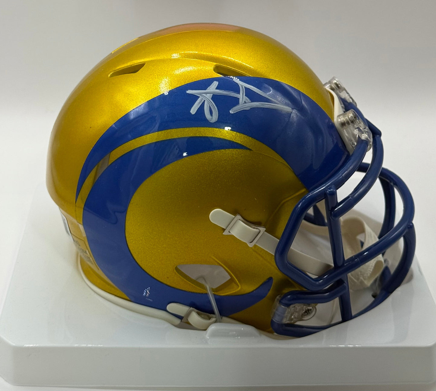 Donald, Aaron Autographed Los Angeles Rams Flash Mini Helmet