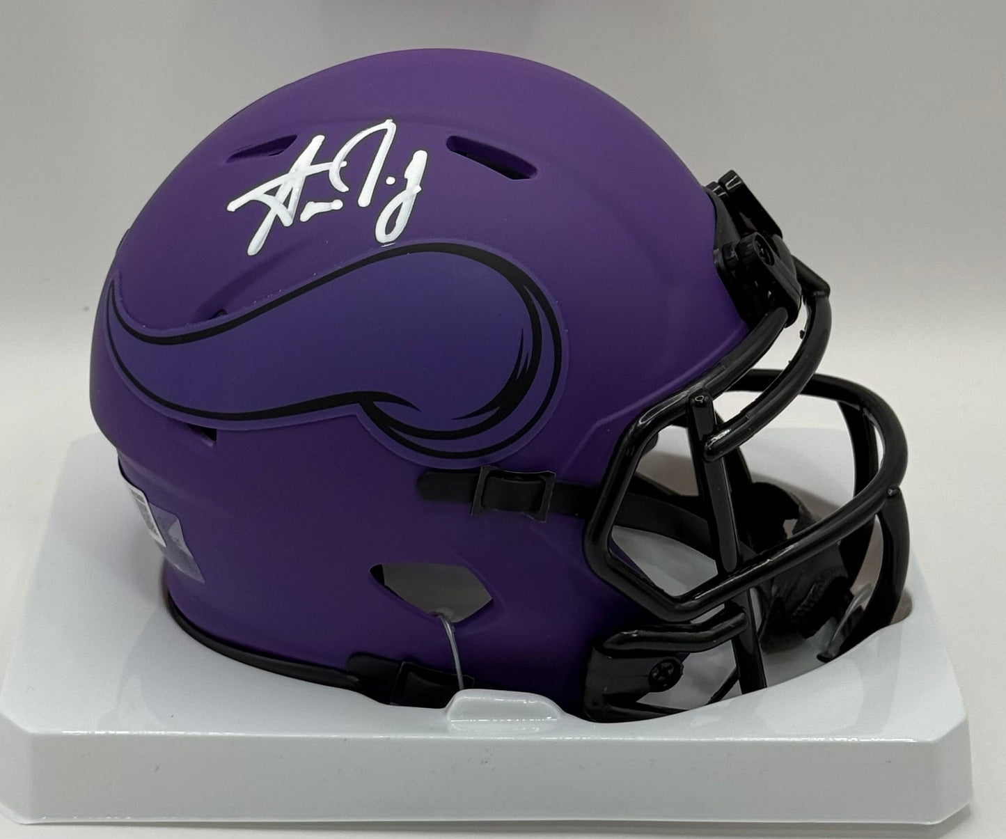 Jones, Aaron Autographed Minnesota Vikings Rave Mini Helmet