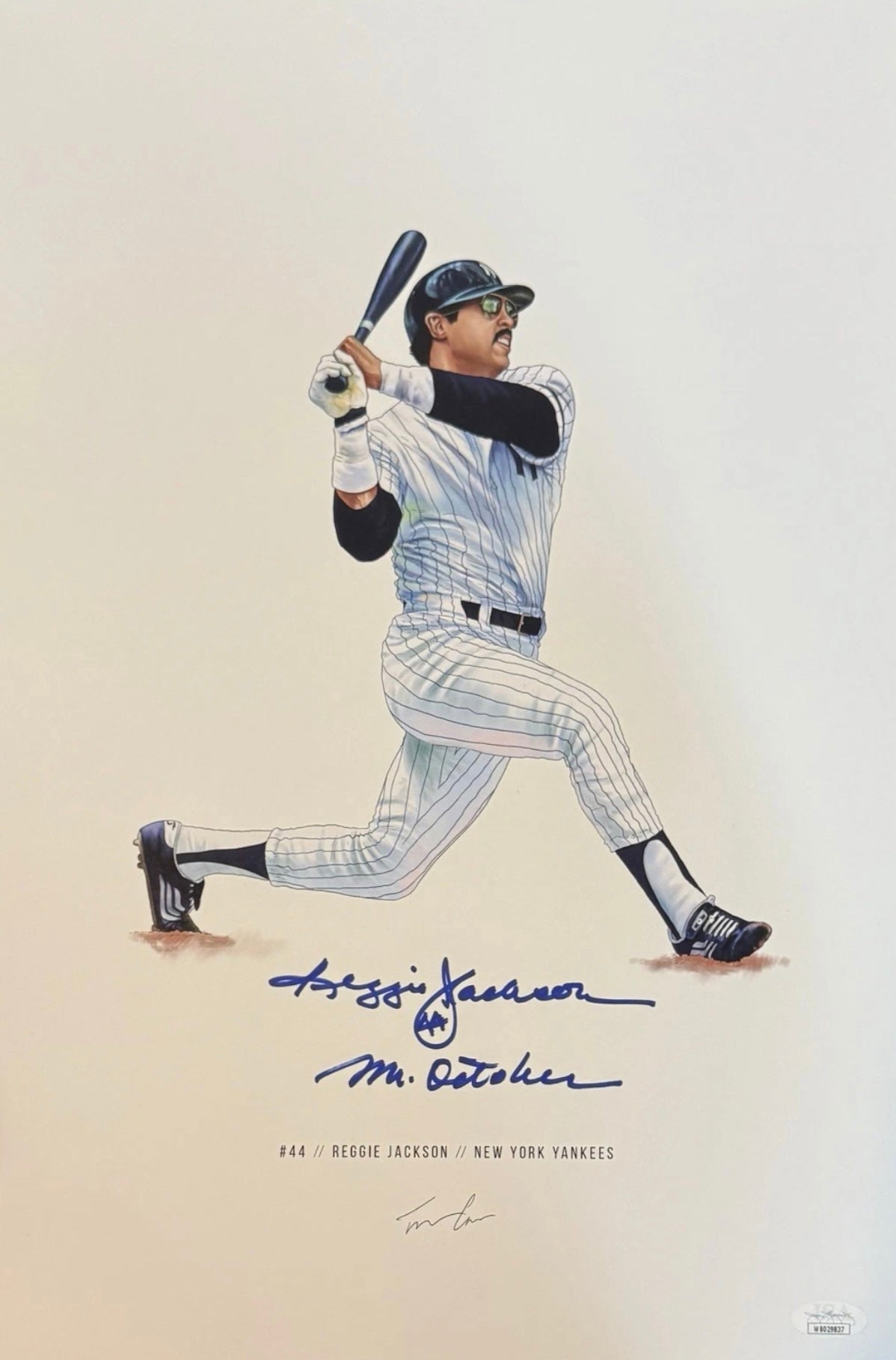 Jackson, Reggie - Autographed Print “Mr. October” Inscription