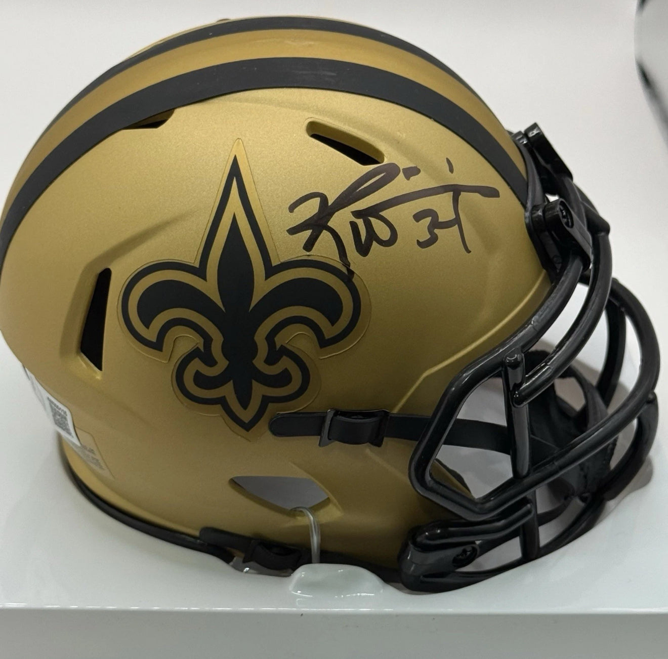 Ricky Williams Autographed New Orleans Saints Rave Mini Helmet