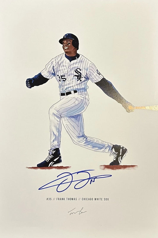 Thomas, Frank - Autographed Chicago White Sox Print