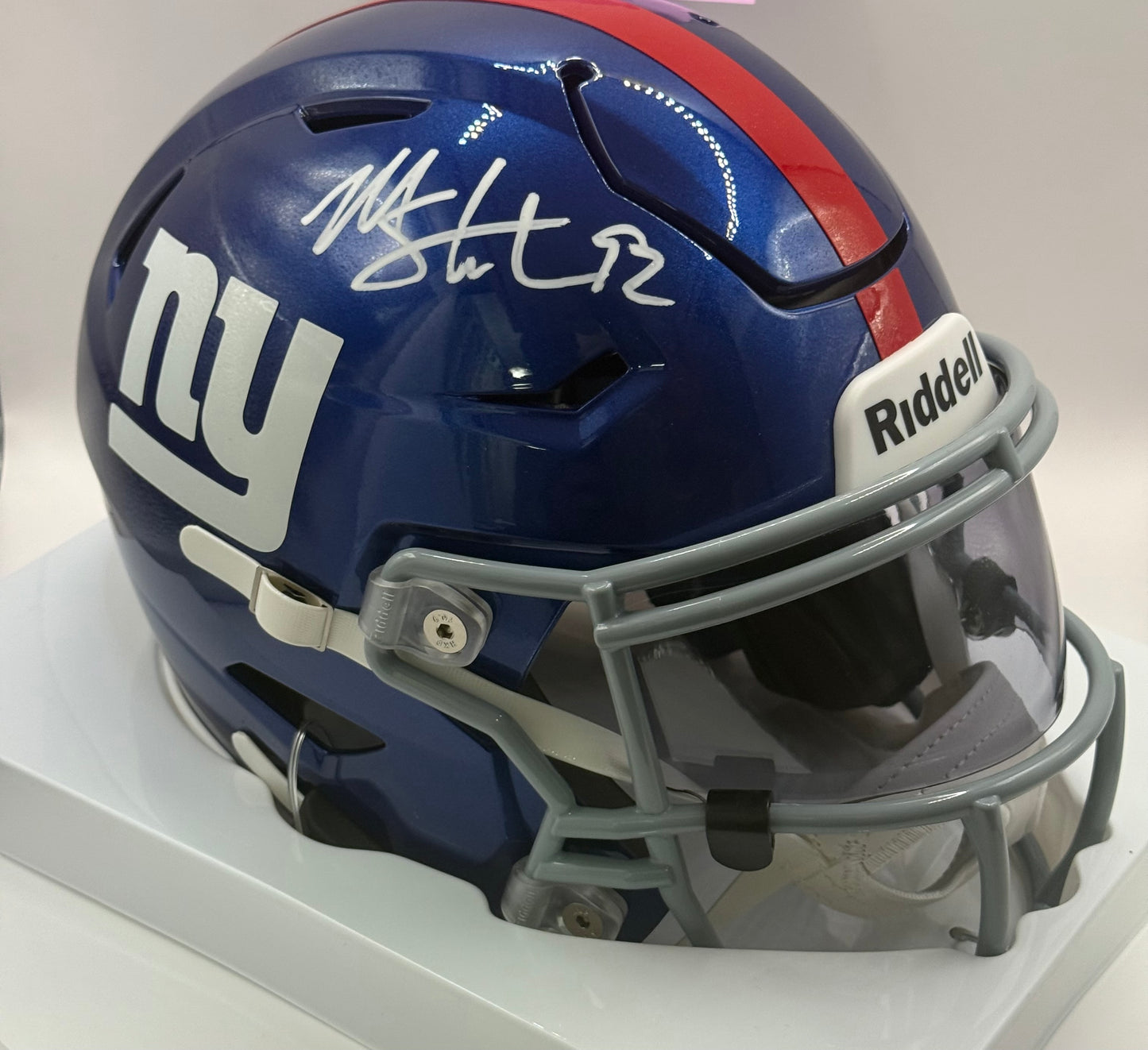Strahan, Michael Autographed New York Giants Mid Sized Flex MIDI Helmet