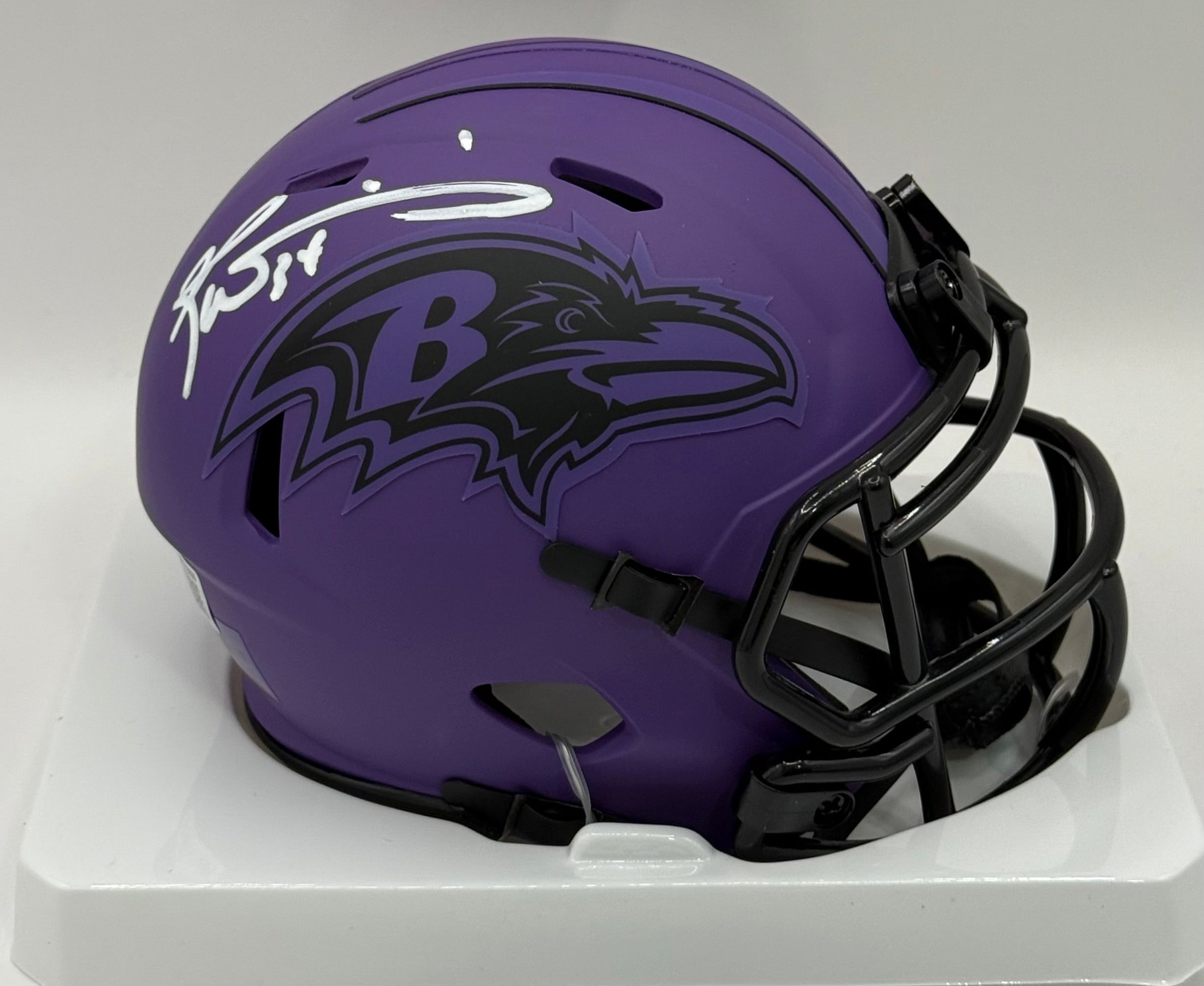 Williams, Ricky Autographed Baltimore Ravens Rave Mini Helmet – Mail ...