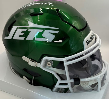 Namath, Joe Autographed New York Jets Mid Sized Flex MIDI Helmet