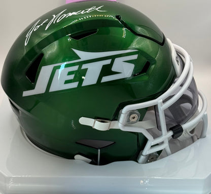 Namath, Joe Autographed New York Jets Mid Sized Flex MIDI Helmet