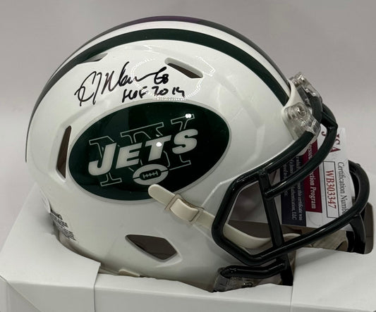 Mawae, Kevin Autographed New York Jets Speed Mini Helmet inscribed “HOF 2019”