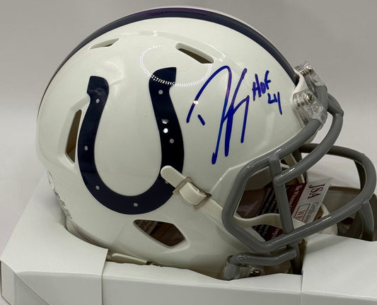 Freeney, Dwight Autographed Indianapolis Colts Speed Mini Helmet inscribed “HOF 24”