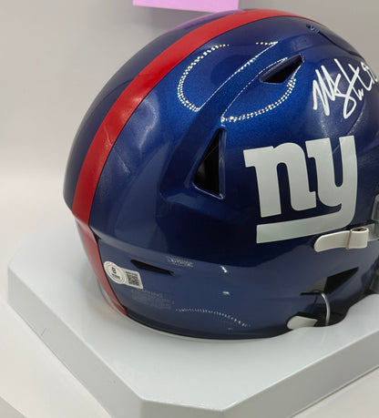 Strahan, Michael Autographed New York Giants Mid Sized Flex MIDI Helmet