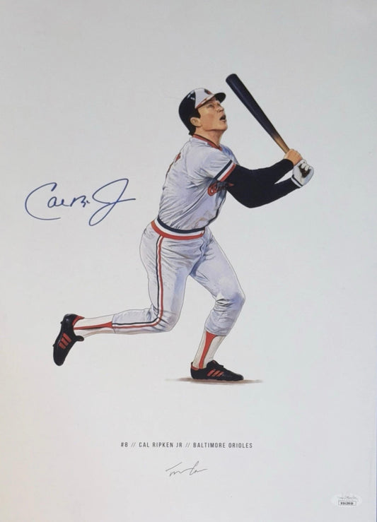 Ripken Jr., Cal - Autographed Baltimore Orioles Print